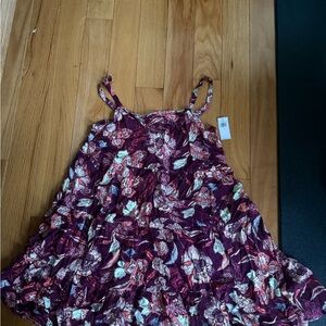 Old Navy Floral Midi Dress - Purple and White